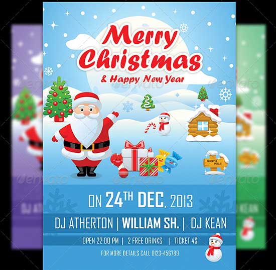 20 Best Merry Christmas Flyer Templates - freshDesignweb