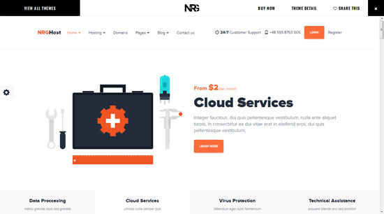 NRGhost-Flat-Responsive-Hosting-Template