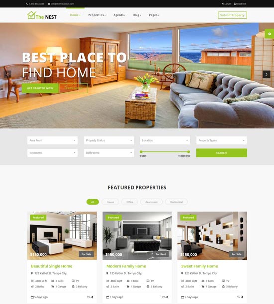 Nest Real Estate HTML Template