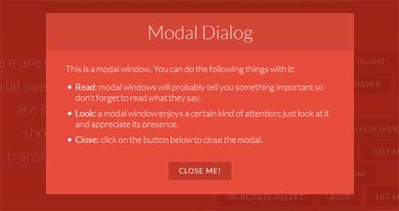 Nifty Modal Window Effects