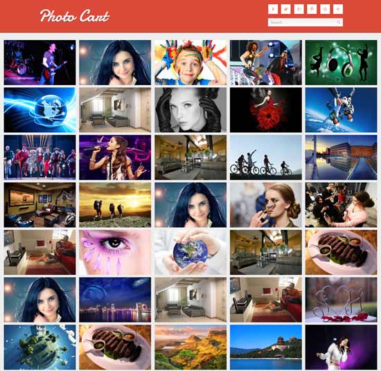 Photo-Cart-Free-Photo-Gallery-Website-Template
