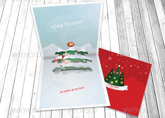 pop up christmas card