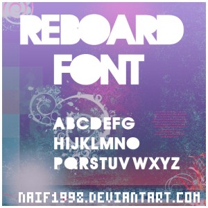 REBOARD cool free fonts