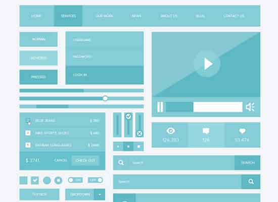 Responsive Ui Kit PSD