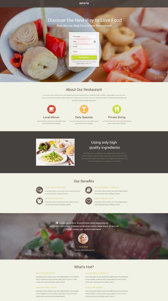 Restaurant-Free-Landing-Page-Template