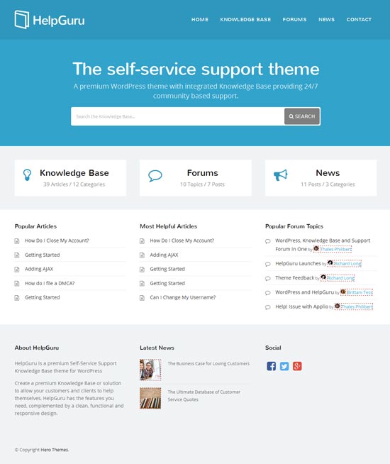 Self-Service-Knowledge-Base-WordPress-Theme