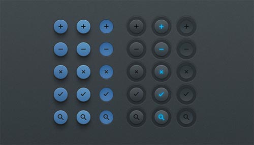 simple button ui