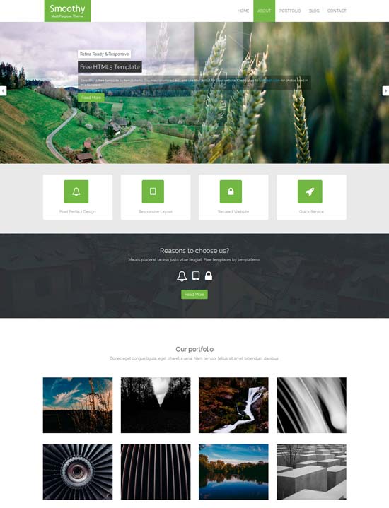 Smoothy-Free-HTML5-Signle-Page-Template