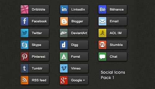 social share buttons pack