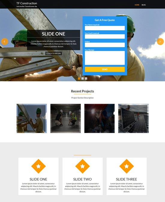 tf construction free wordpress theme