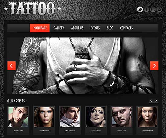 Tattoo Business WordPress Theme