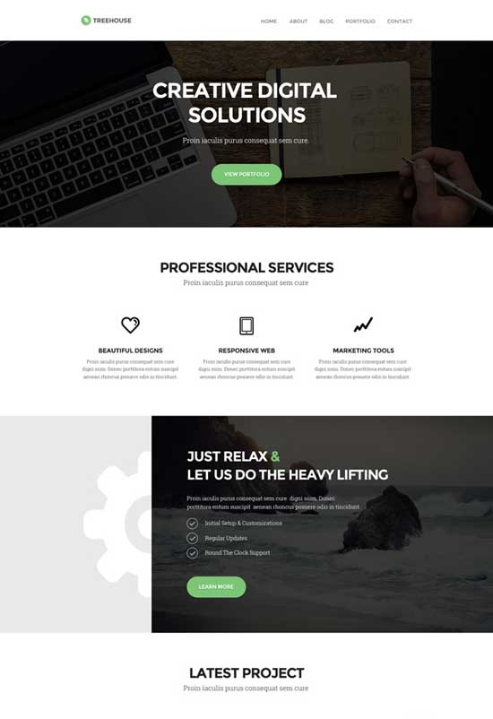 Treehouse-Website-PSD-Template