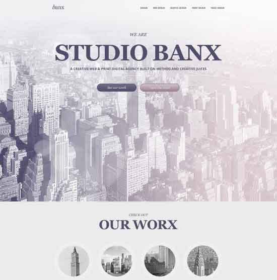 Web Design PSD - Banx