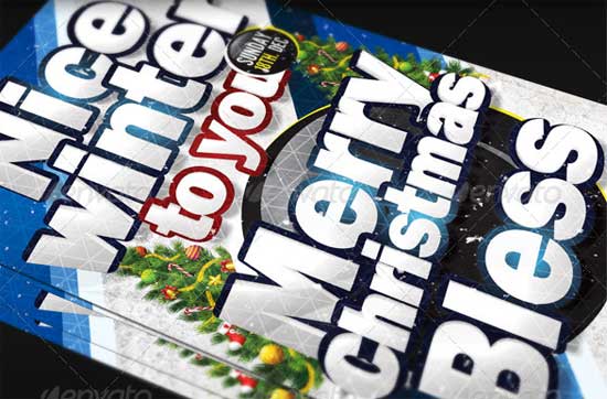 X-Mas Christmas Flyer Templates