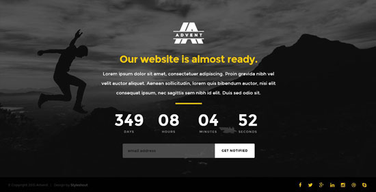 advent coming soon html5 template