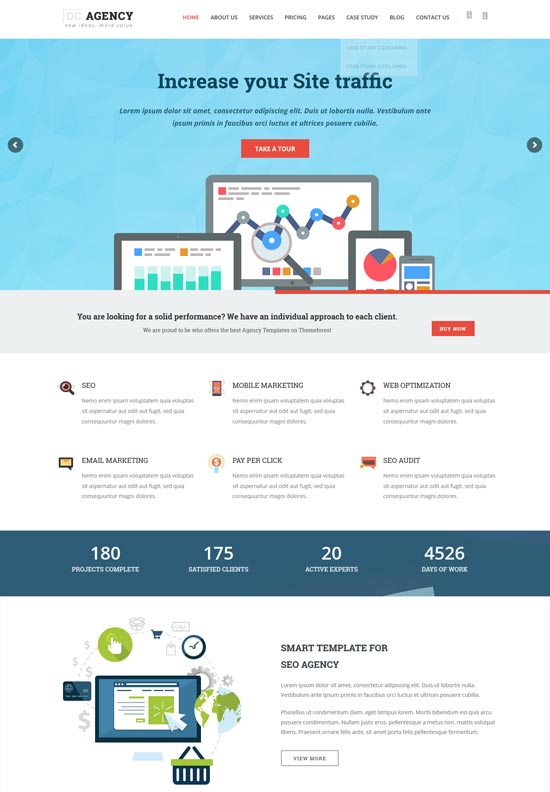 agency web design seo WordPress theme