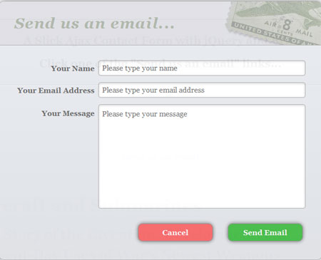 Ajax Contact Form with jQuery and PHP