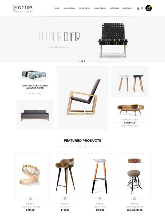 arise furniture magento theme