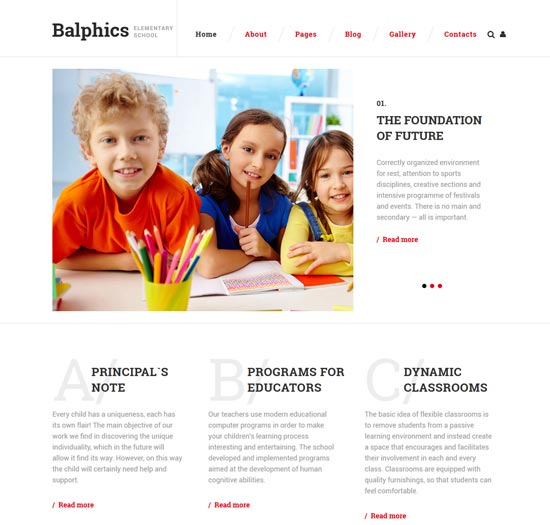 balphics education joomla template