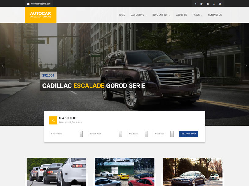 98 Best Car Auto Website Templates Free Premium Freshdesignweb