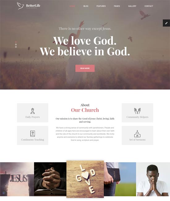 betterlife church html template