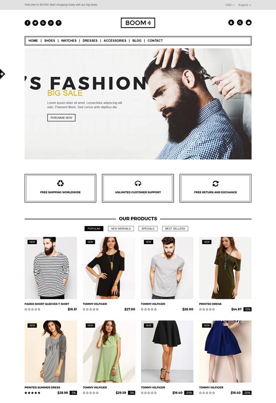 boom fashion accessories prestashop theme 