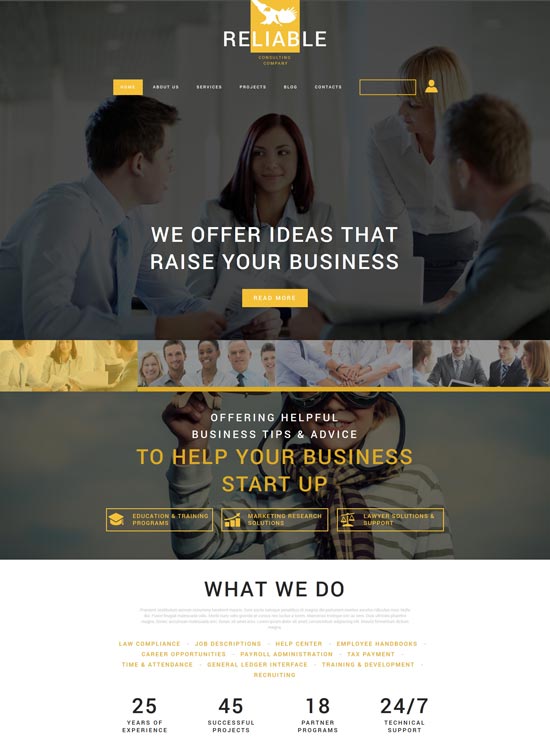 business consulting company joomla template 53717