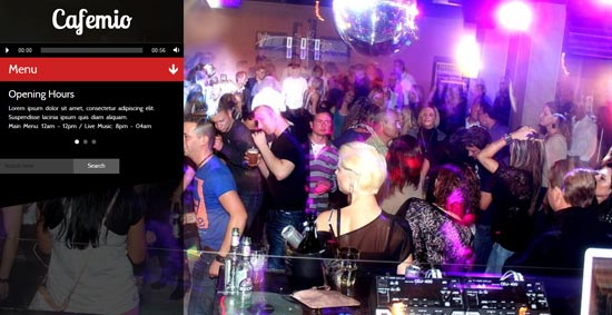 cafemio ajax Club Bar wp theme 