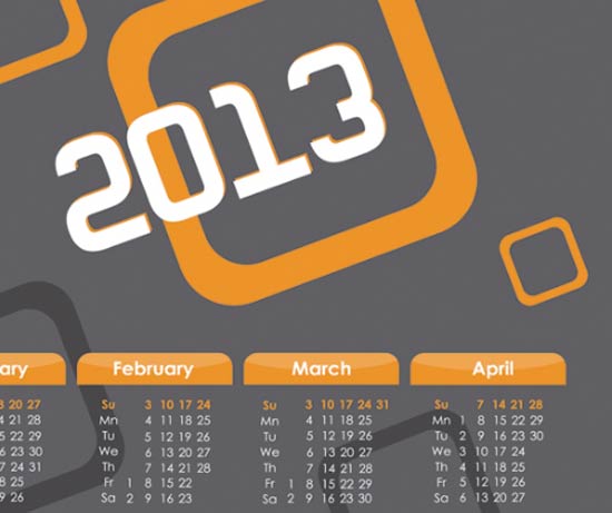 calendars design vector
