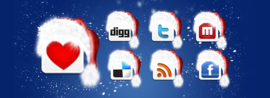 Christmas Special - Free Social Networking Icons