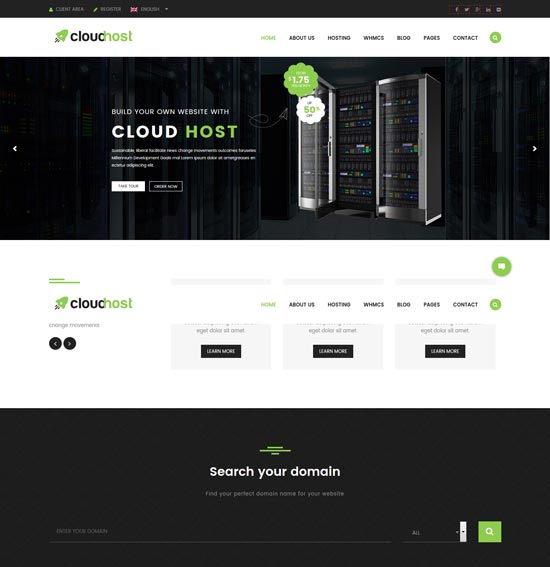 cloudhost hosting WordPress theme 