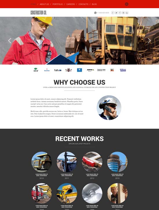 construction agency joomla template