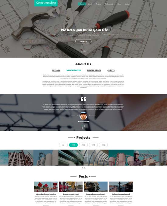 construction companies joomla template 50619