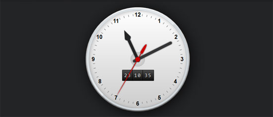 CSS3 Working Clock 