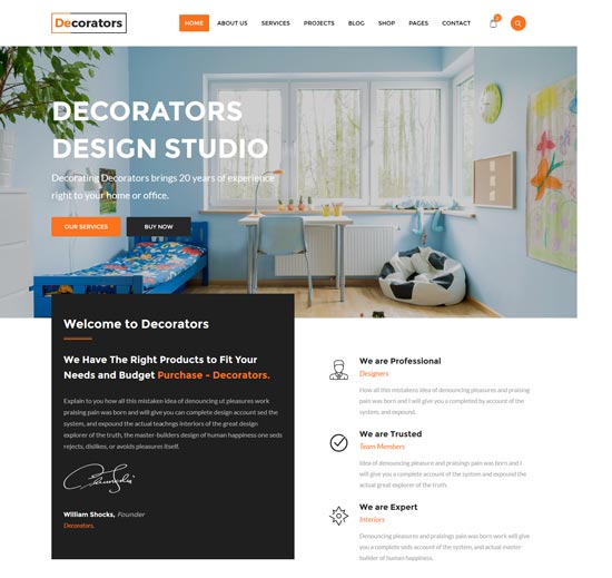 72 Best Interior Design & Furniture Website Templates ...