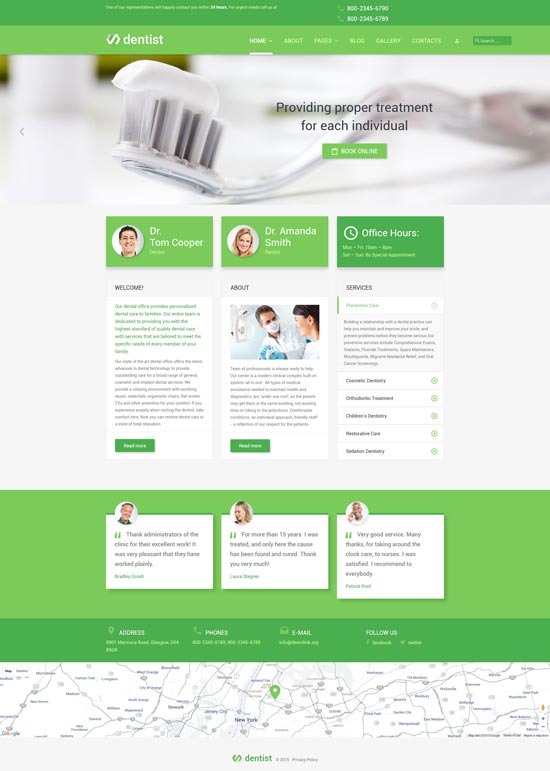 dentist joomla template 55709