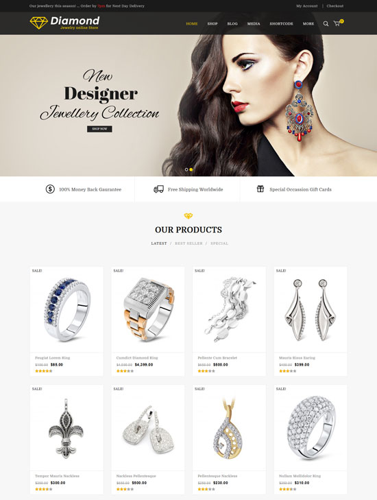 36 Best Jewelry WordPress Themes 2023 - freshDesignweb