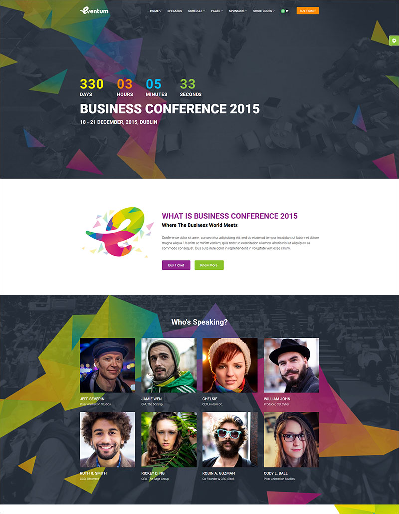 Eventim - Event & Conference Theme
