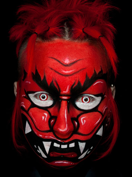 16 demons face painting 