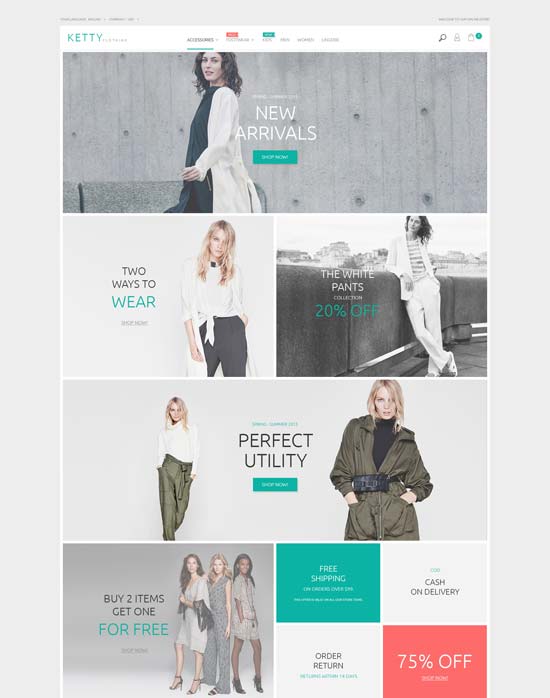 fashion clothes store magento theme