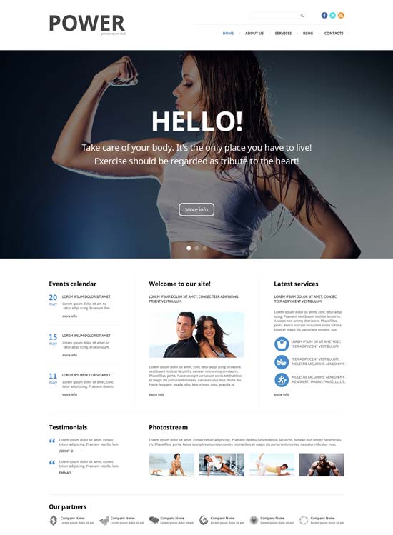 fitness responsive joomla template 47108