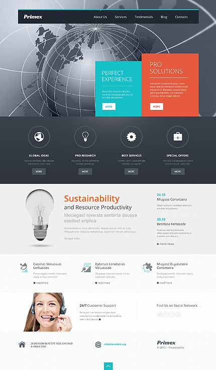 Outsourcing Company Responsive WordPress Theme