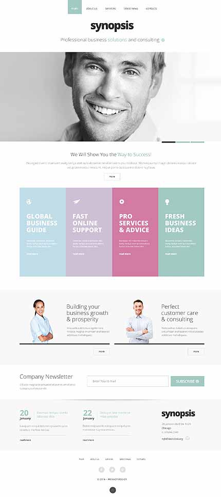 Management Company Responsive Website Template