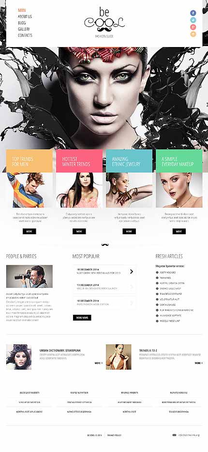 Fashion Blog Responsive Joomla Template