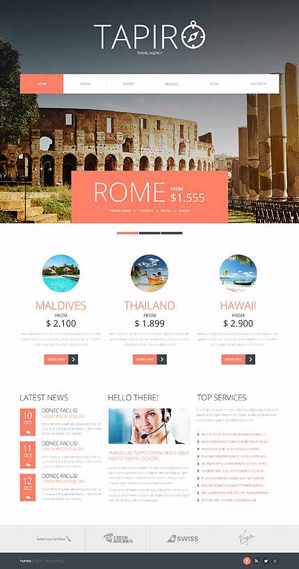 Travel Agency Responsive Joomla Template