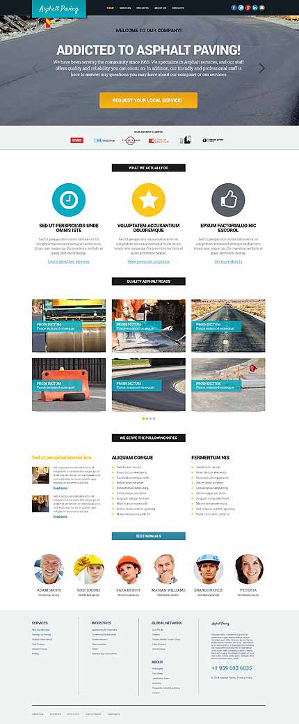 Maintenance Services Responsive Website Template