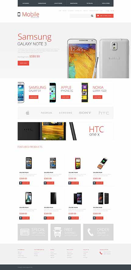 Mobile Store Responsive OpenCart Template