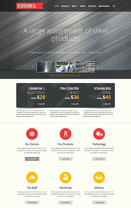 Steelworks Responsive Website Template