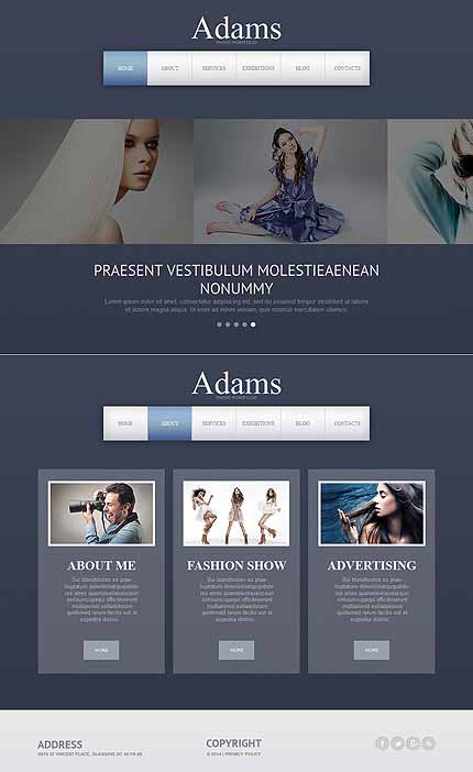 Photographer Portfolio Photo Gallery Template