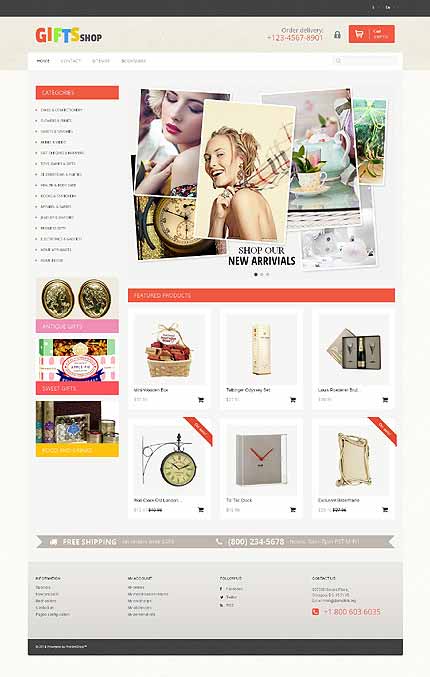 Gifts Store Responsive PrestaShop Theme